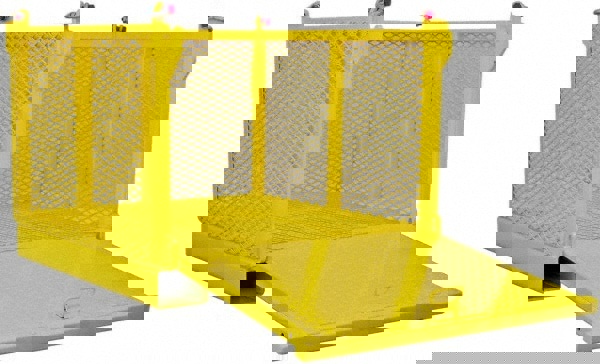 Bulk Storage Container: Steel, Basket-Style Bulk Container